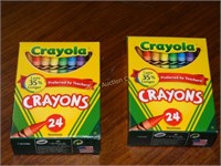 2 crayola crayons boxes - new
