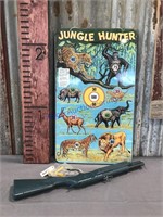 Marx Jungle Hunter target game w/ gun and darts