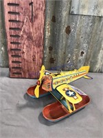 J. Chein Sea Plane tin toy