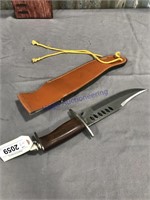 Knife in sheath, 8-inch blade
