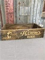 Hamm's Beer wood crate