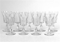 Baccarat "Etna" Port Wine Glasses, Set of 9