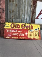 Old Gold cigarettes tin sign