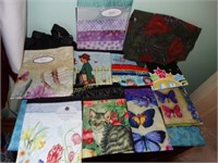 10 Tote bags - cats, butterflies, floral,etc
