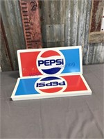 2-piece Pepsi tin sign