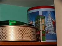 Assorted Tins - Christmas, butter mints, Nestle,
