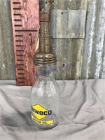 Sunoco Motor Oil quart oil bottle w/ lid