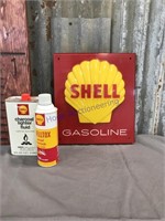 Shell items:  sign, fluid, spray