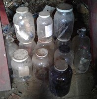 Gallon glass jars and jugs