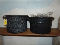 (2) Graniteware Canners