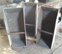 Galvanized storage bins