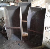 Galvanized storage bins