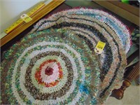 3 round mini-rag rugs.