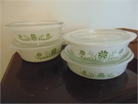 8pc. set of Glassbake oven ware