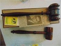 Commemorative Masonic Worshiful Master's Gavel