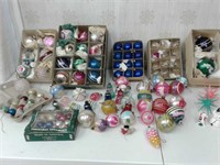 Vintage Christmas ornaments and decorations