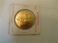 1990 Eisenhower 24k GP Commemorative Coin