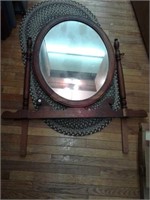 Cherry dresser mirror