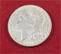 1884 Morgan Dollar  AU