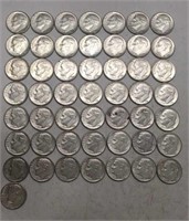 50- 1959p Silver Roosevelt Dimes