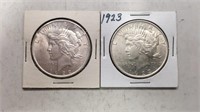 2 Uncirculated Silver Dollars