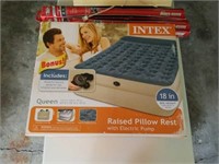 Intex Pillow Top Blow up Queen Bed w/ Pump