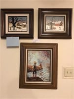 Collection of 3 Framed Paintings