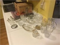 Group of Various Glass Serving Pieces