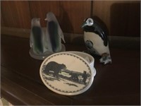 Group of 3 Various Animal Decor Items