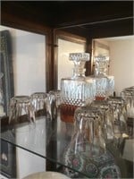 Crystal Scotch Decanter and Glasses Set