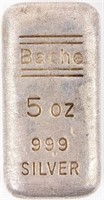 Coin 5 Ounce Silver Bar "Bache"