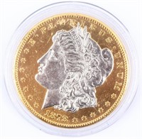 Coin 1878-S Morgan Silver Dollar Gold Relief BU
