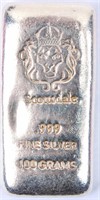 Coin 100 Grams .999 Fine Silver Bar