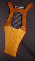 Wood Lyre Instrument 8"l
