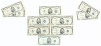 Coin 10 Silver Certificates $5 Notes 1930's 1950's