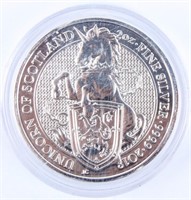 Coin 2018 Unicorn of Scotland  2 Oz..999