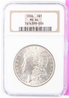 Coin 1886 Morgan Silver Dollar NGC MS64