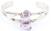 Jewelry Sterling Silver Quartz Cuff Bracelet