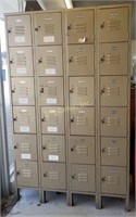 24 Stack School Locker Storage, Metal