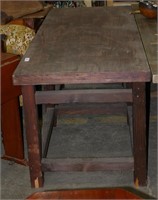 Long Wood Table - 30"h x78"l x 30"w