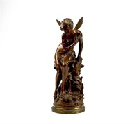 FRENCH BRONZE SCULPTURE OF A FAIRY