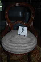 Walnut Side Chair (Signs of  Repair)