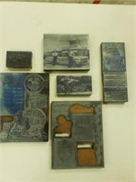 PRINTING PLATES, GROUP OF (6), AUTO RACING