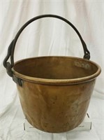 COPPER POT 20" DIAMETER W/HANDLE,