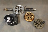 (4) Large Fly Fishing Reels