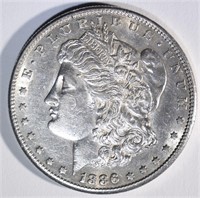 1886-S MORGAN DOLLAR AU/BU