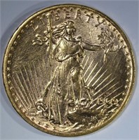 1909-D $20.00 SAINT GAUDENS GOLD  CH BU