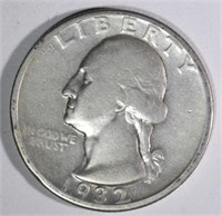 1932-D WASHINGTON QUARTER, FINE