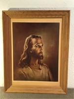 Portrait of Jesus by arner Sallman, 1940. Print