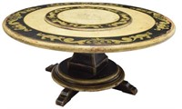 PAINTED CIRCULAR TOP DINING TABLE, BRAZIL